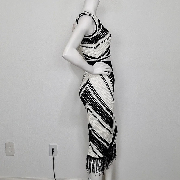 Willow & Wind NEW Bohemian Fringe Hippie Crochet 70's Skirt & Top 2 Piece Set *M - Picture 8 of 9